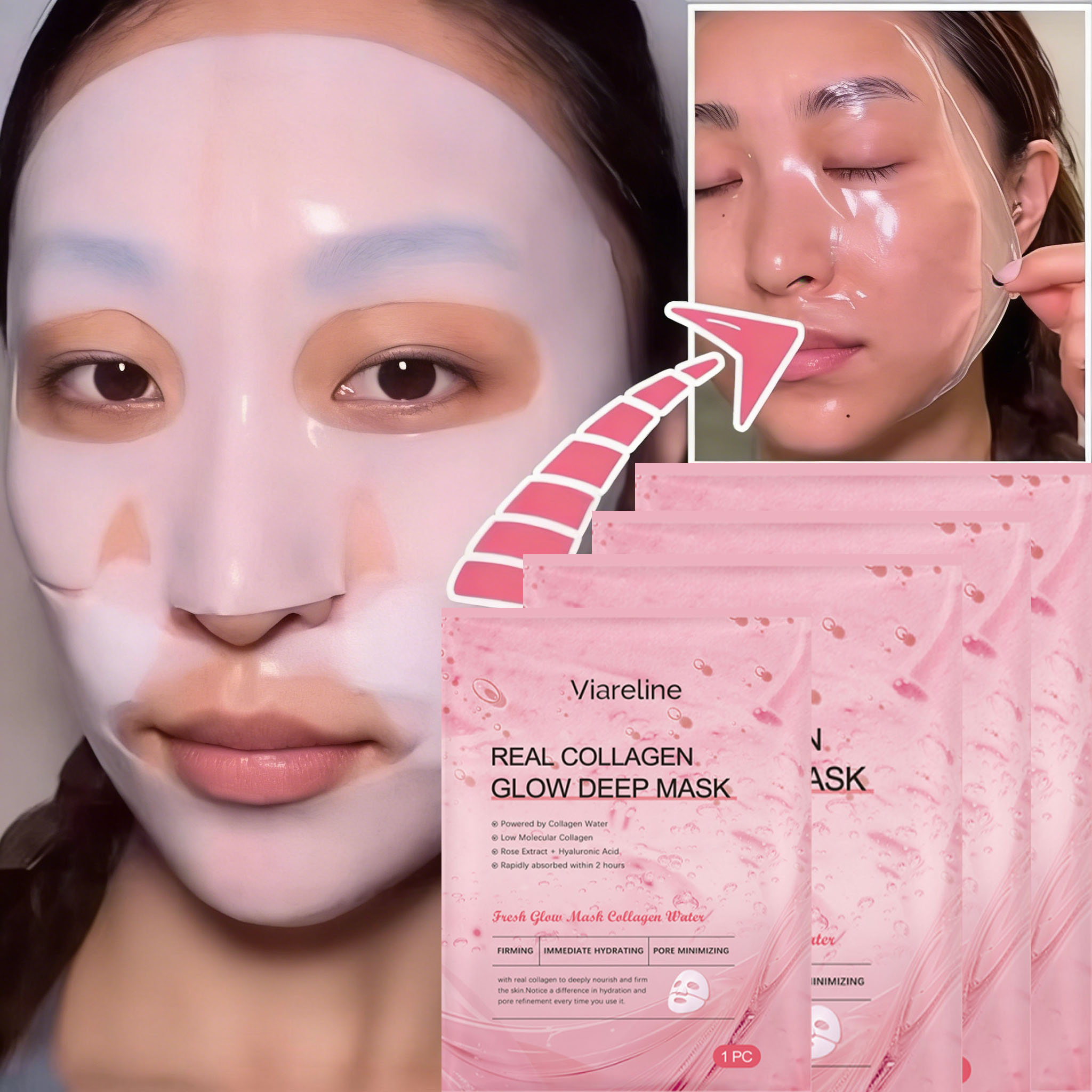 Skincare Omg - قناع الكولاجين الليلي مع DNA السلمون