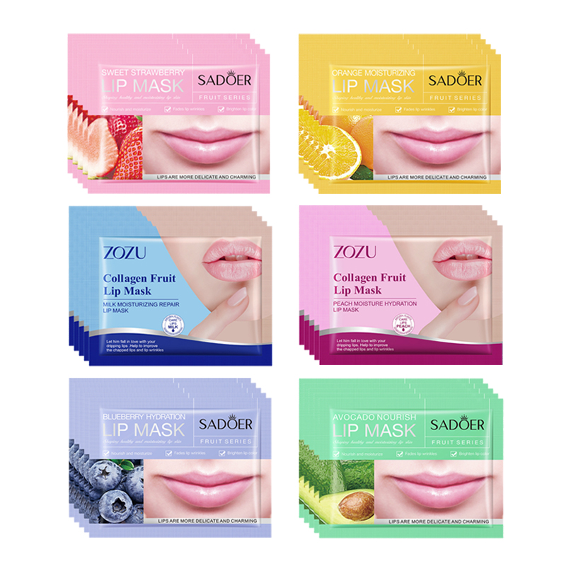 Skincare Omg - 30 قطعة قناع الشفاه الفواكه ترطيب
