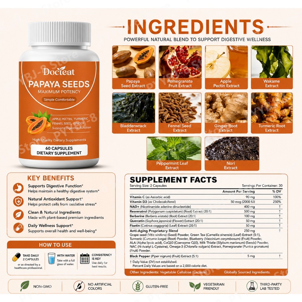 كبسولات بذور البابايا مع خلاصة - مراجعة Licorice Root Extract وسعره